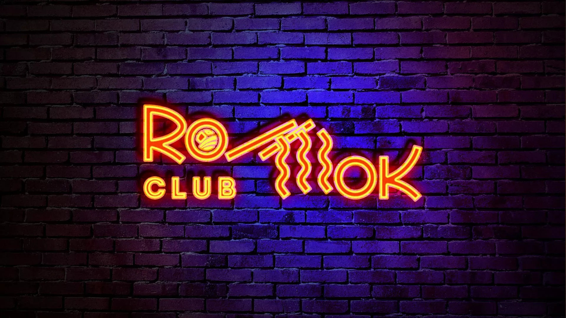 Разработка интерьерной вывески суши-бара «Roll Wok Club» в Невинномысске